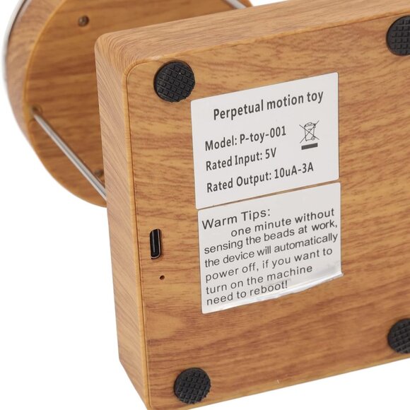 Perpetual Motion Machine Desk Toy, Stainless Steel Kinetic Art Perpetual Motion - Picture 7 of 9